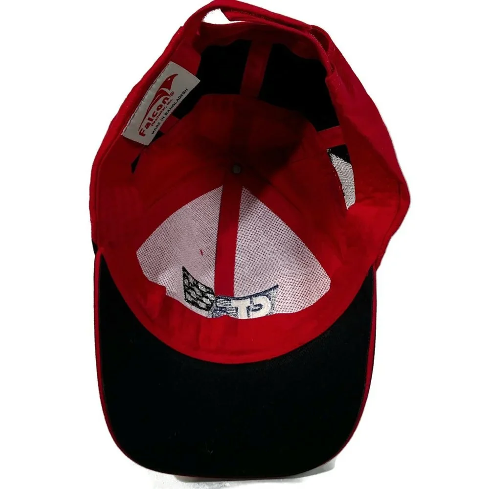 CTC Pole‎ Night Hat Red Adjustable Falcon Headwear Nascar Racing Cap